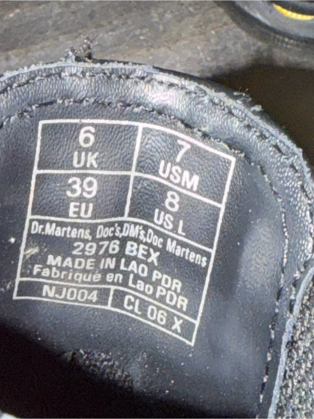 Black Doc Martens Chelsea Boots with Yellow Stitching